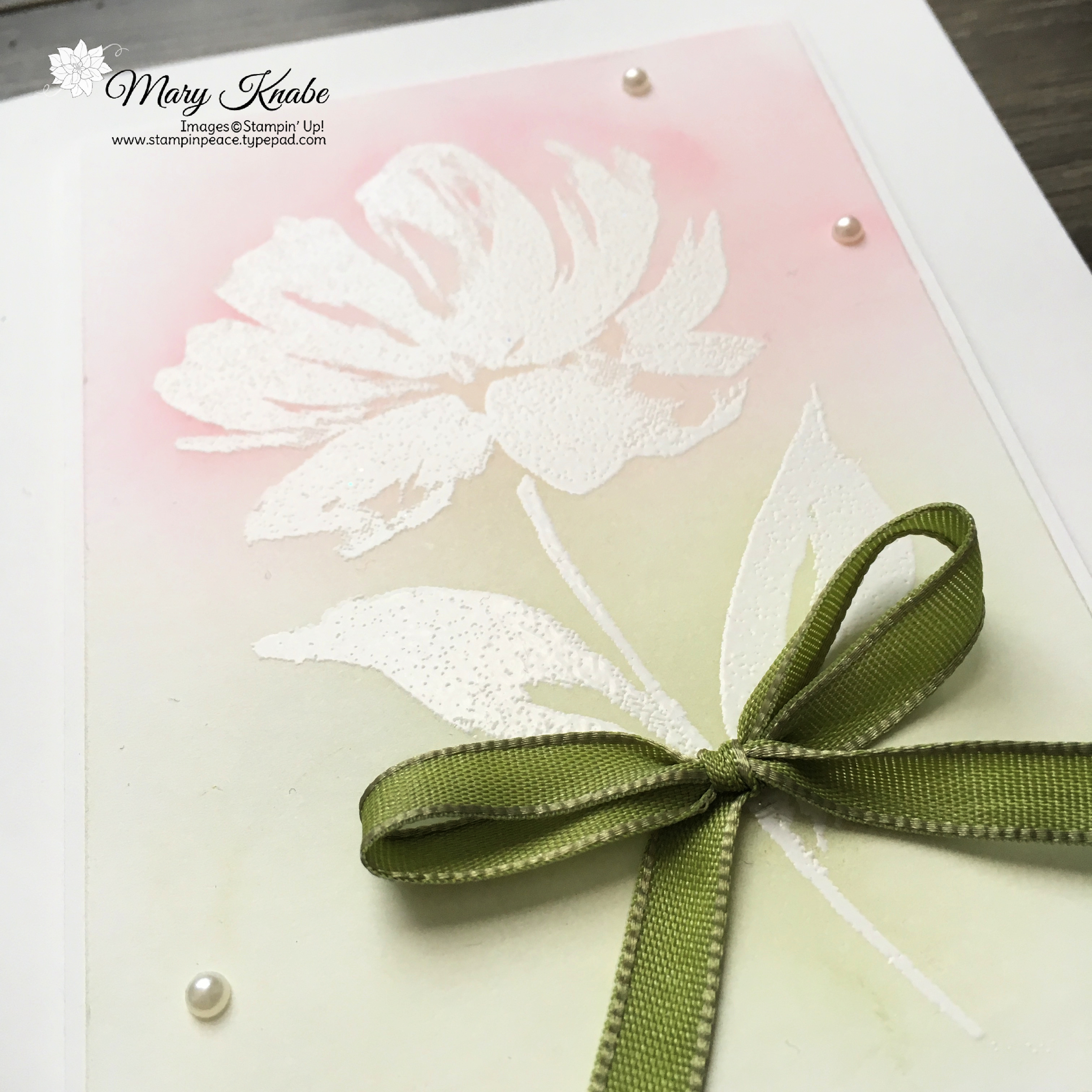 Emboss Resist Technique with Snowflake Wishes