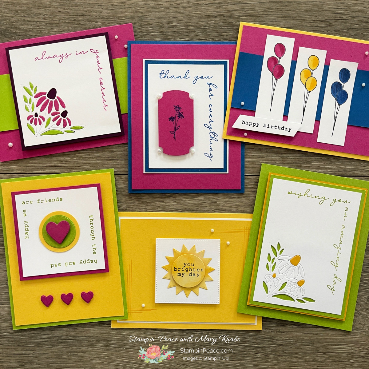Stampin' Up! カードストック 10冊セット⑨ Spring Corners Cards PDF Tutorial | Stampin' Peace